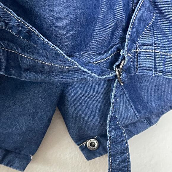 LIFE IN PROGRESS CHAMBRAY CROP JACKET SIZE S - Picture 11 of 12